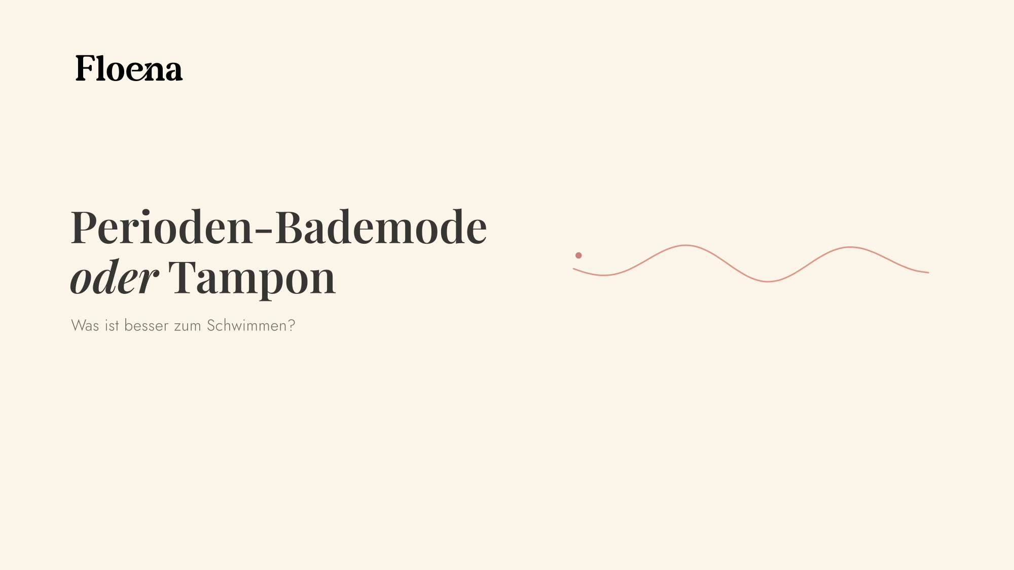 Perioden-Bademode oder Tampon: Was ist besser zum Schwimmen?
