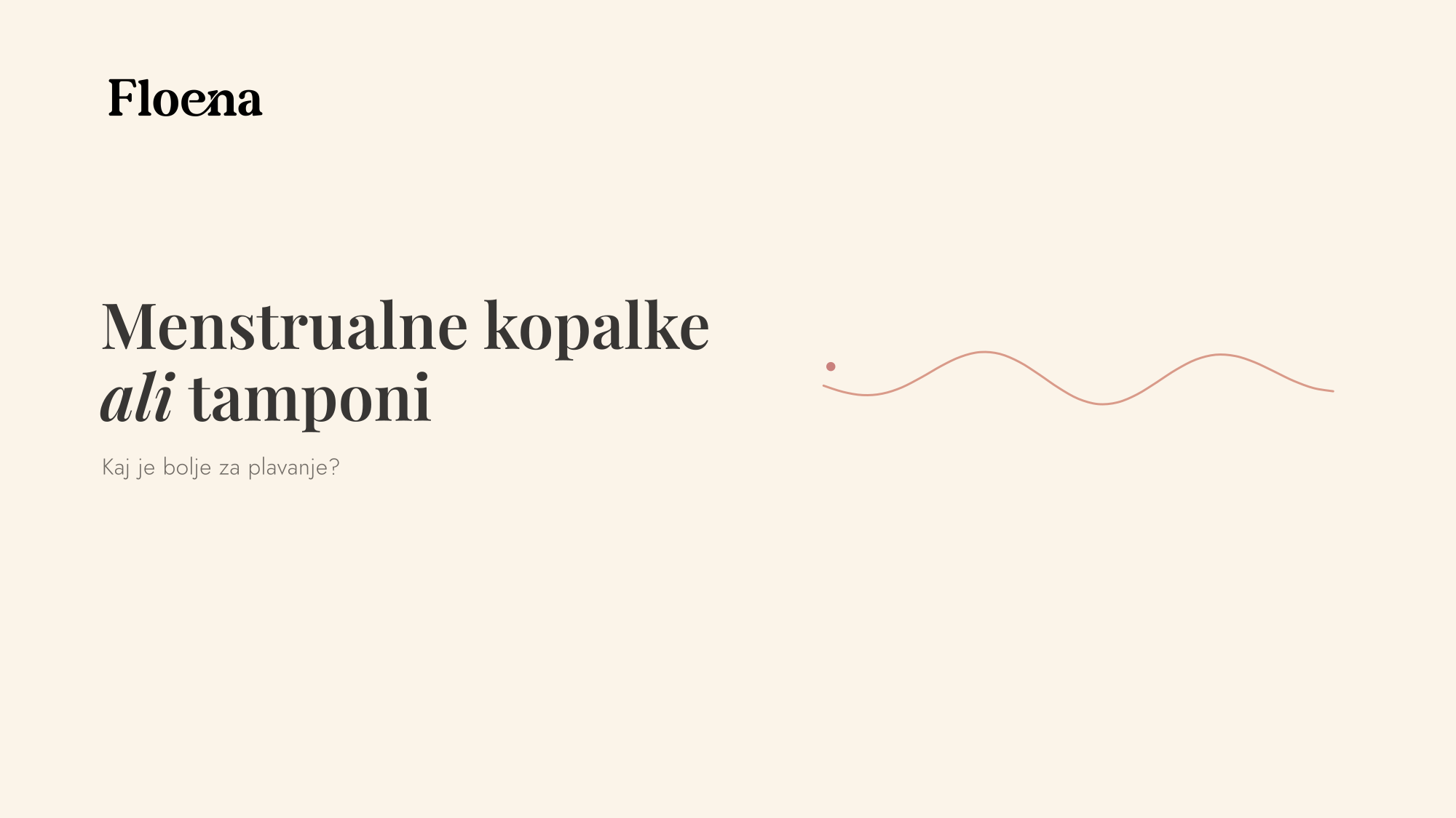 Menstrualne kopalke ali tamponi: kaj je bolje za plavanje?