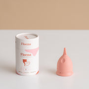 Floena Flexi Menstrual Cup — rosa und lila ultraweiche, flexible Menstruationstassen aus umweltfreundlichem medizinischem Silikon, bis zu 12 Stunden auslaufsicherer Schutz