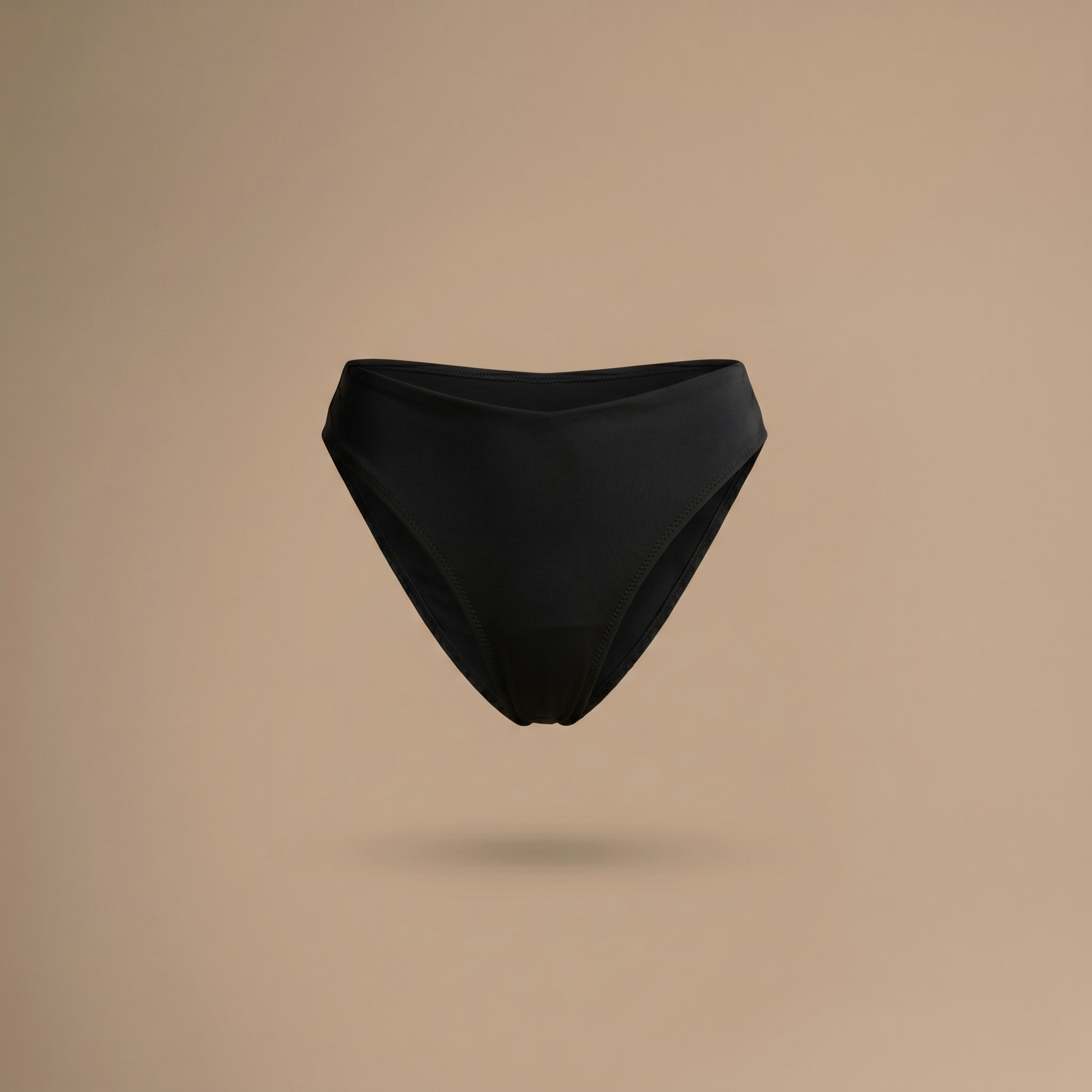 Floena Leakproof Period Swim Bikini Bottom — schwarze Periodenbademode, Bikinihose