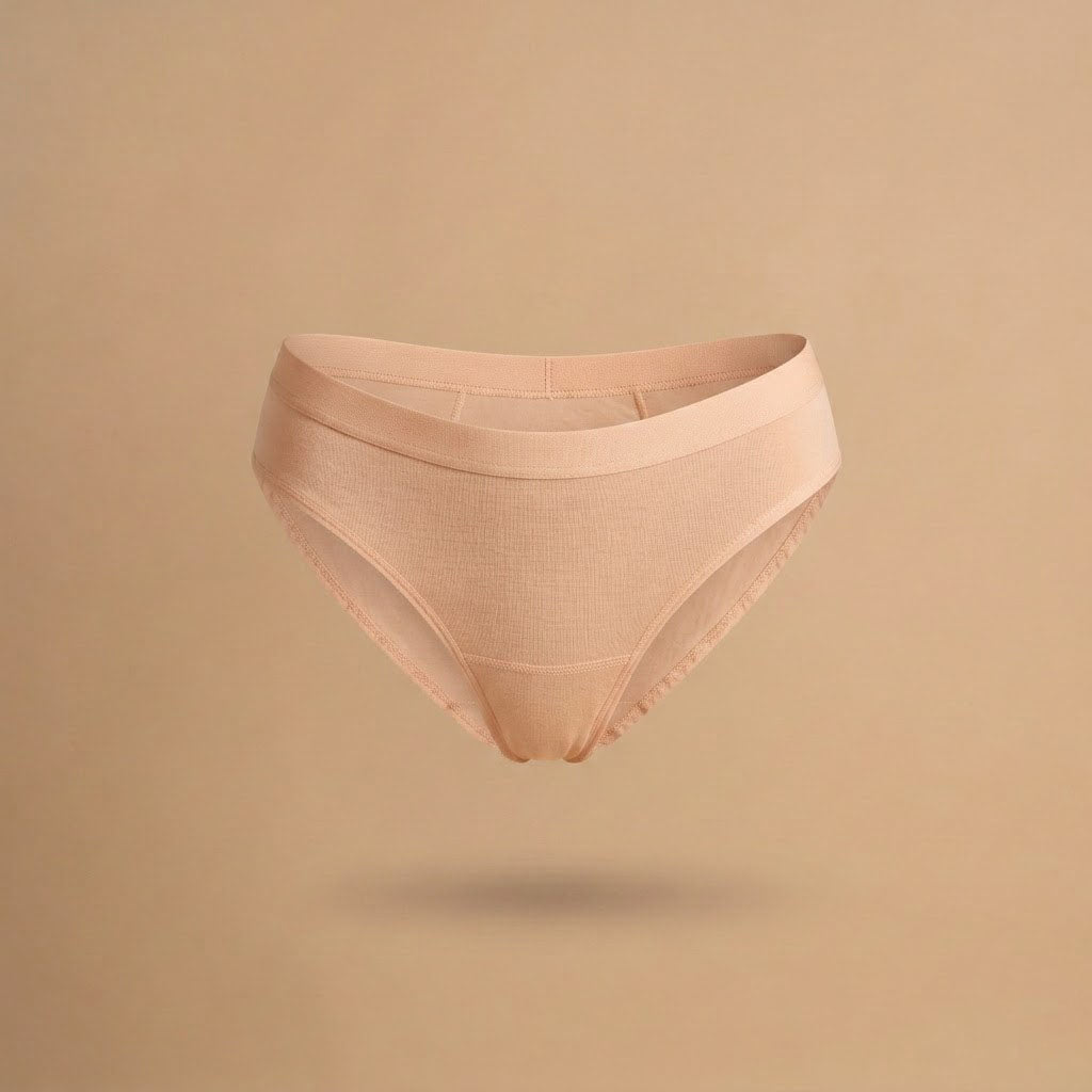 Floena Leakproof Everyday Bamboo Bikini — hellrosa Periodenunterwäsche aus Bambus für jeden Tag